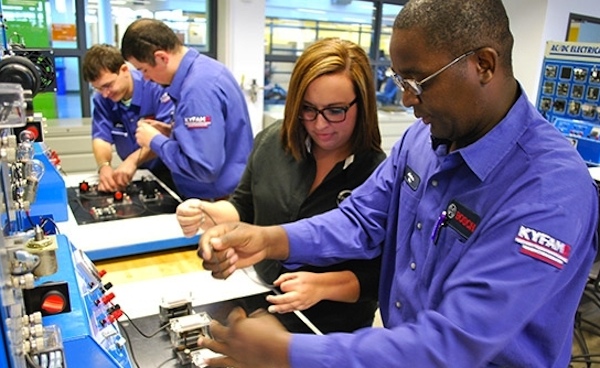 Manufacturing apprentices at Robert Bosch Automotive Steering