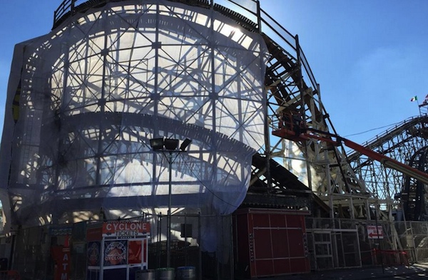 Baynum Painting is helping restore Coney Island's Cyclone in New York City