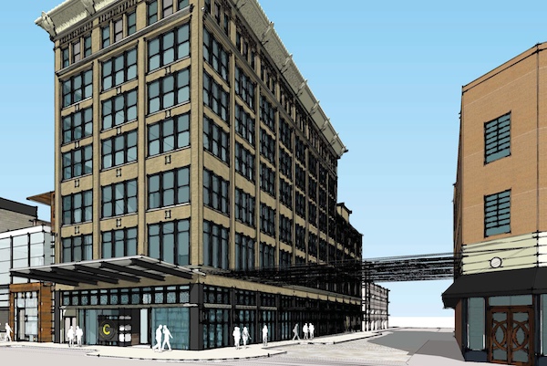 The former Coppins Building is being renovated into the 114-room Hotel Covington