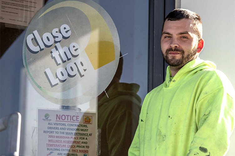 Close the Loop has hired Adam Criss and 41 others through a second-chance jobs program.