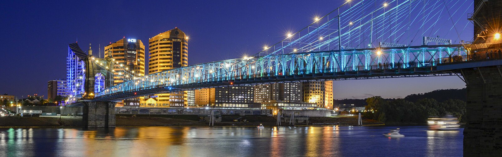 The John A. Roebling Bridge is a symbol of the Greater Cincinnati and Northern Kentucky region.