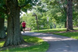 Residents want more paved trails, like this one in Devou Park.