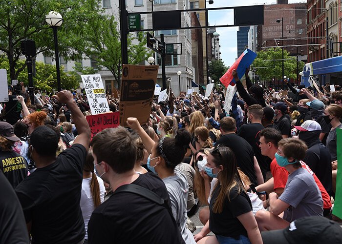 Downtown Cincinnati and Over-the-Rhine were the scenes of several days of protests over the death of George Floyd at police hands in Minneapolis.