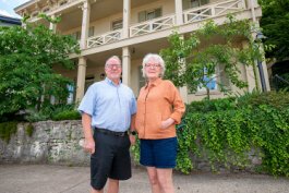 Steven Hill and Jennifer Kelly own a 150-year-old home in Lewisburg.