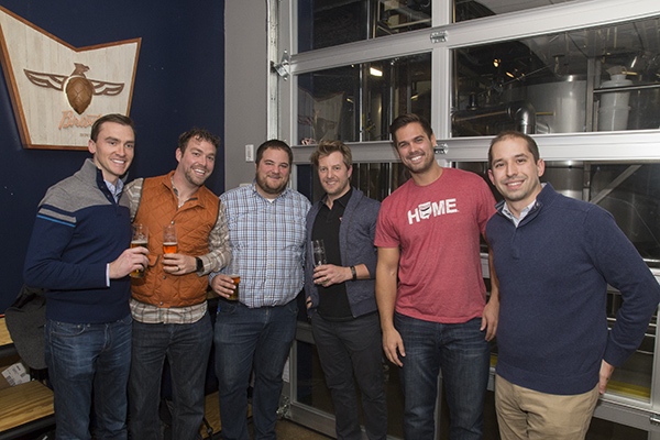 (L-R) Startup execs Jon Nielsen, Patrick Henshaw, Jake Rouse, Edward Wimmer, Danny Stull, Dave Knox